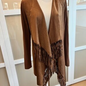 Vintage INC International Concepts Knit & Faux-Suede Cardigan